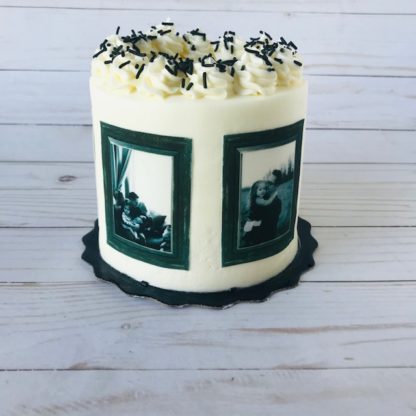 Father's Day cake, buttercream icing, picture cake